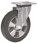 LAG 旋轉(zhuǎn)腳輪, 車輪直徑 125mm, 200kg負(fù)載旋轉(zhuǎn)160mm是50mm, 橡膠輪胎重型135 x 110mm10mm4, 鋼輪轂105 x 80mm滾動軸承